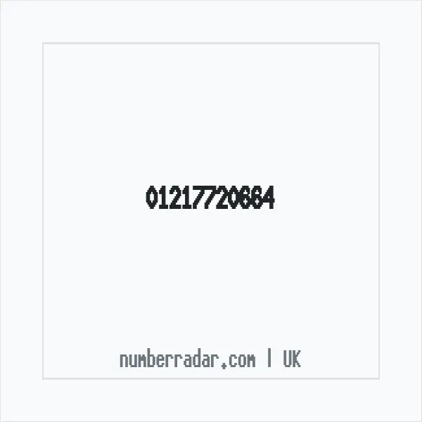 Reverse number check for +44 121 772 0664 — who called me?