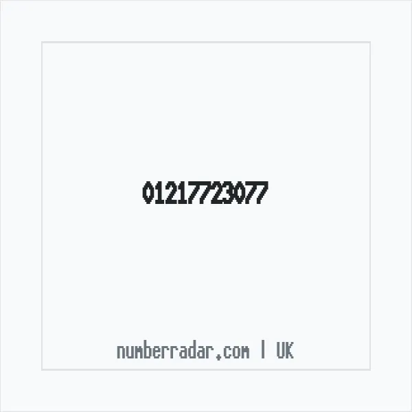 Reverse number check for +44 121 772 3077 — who called me?