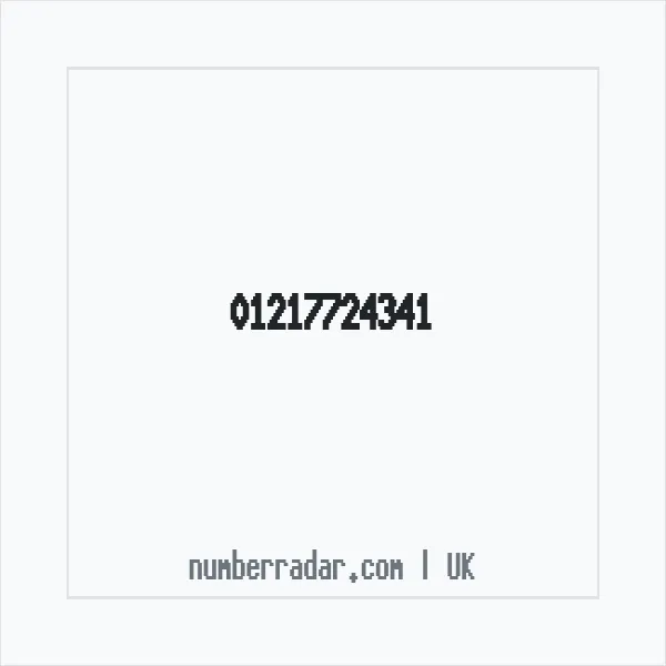Reverse number check for +44 121 772 4341 — who called me?