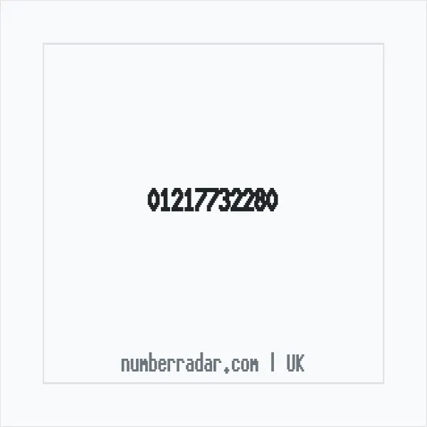 Reverse number check for +44 121 773 2280 — who called me?