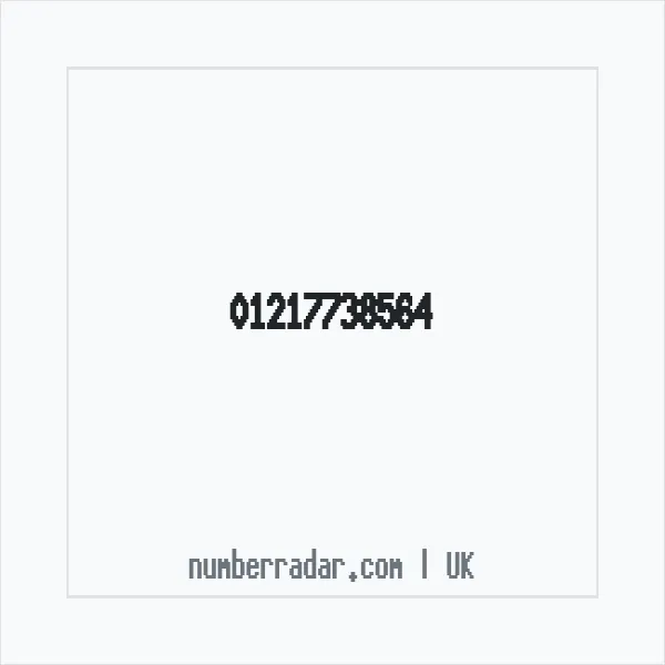 Reverse number check for +44 121 773 8564 — who called me?