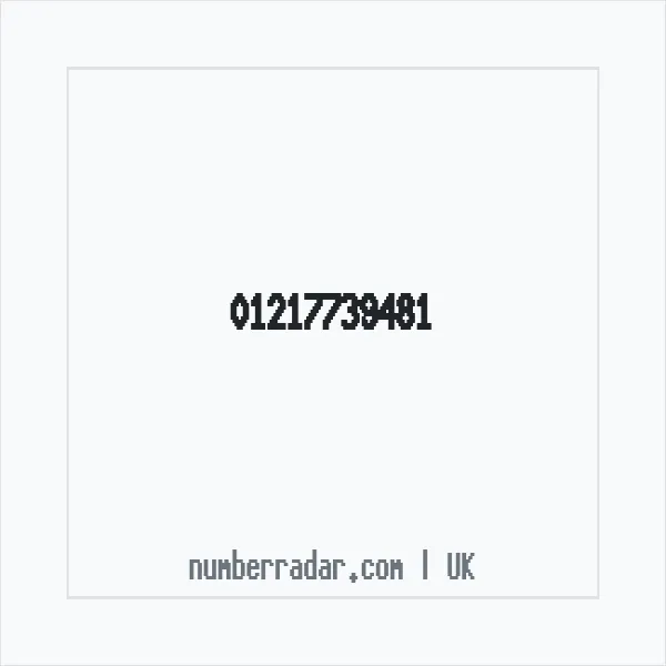 Reverse number check for +44 121 773 9481 — who called me?