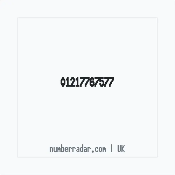 Reverse number check for +44 121 776 7577 — who called me?