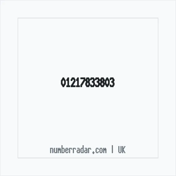 Reverse number check for +44 121 783 3803 — who called me?