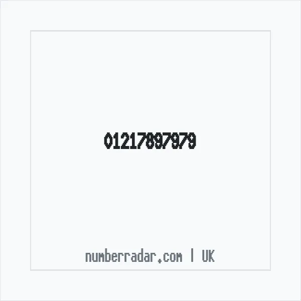 Reverse number check for +44 121 789 7979 — who called me?