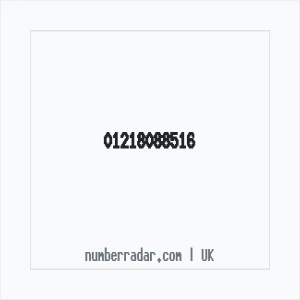 Reverse number check for +44 121 808 8516 — who called me?