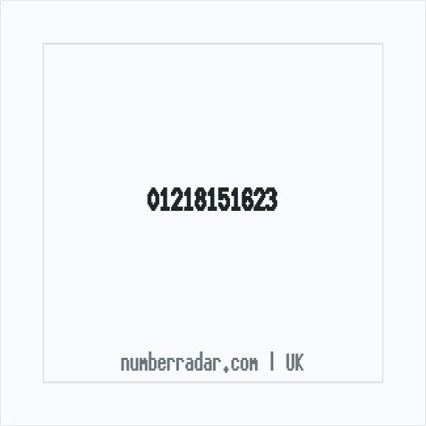 Reverse number check for +44 121 815 1623 — who called me?