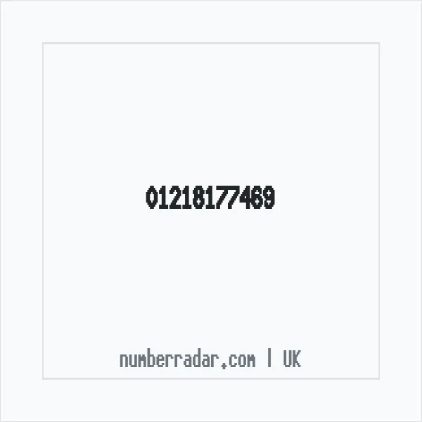 Reverse number check for +44 121 817 7469 — who called me?