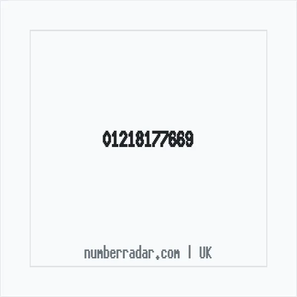 Reverse number check for +44 121 817 7669 — who called me?