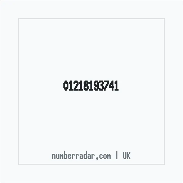 Reverse number check for +44 121 819 3741 — who called me?
