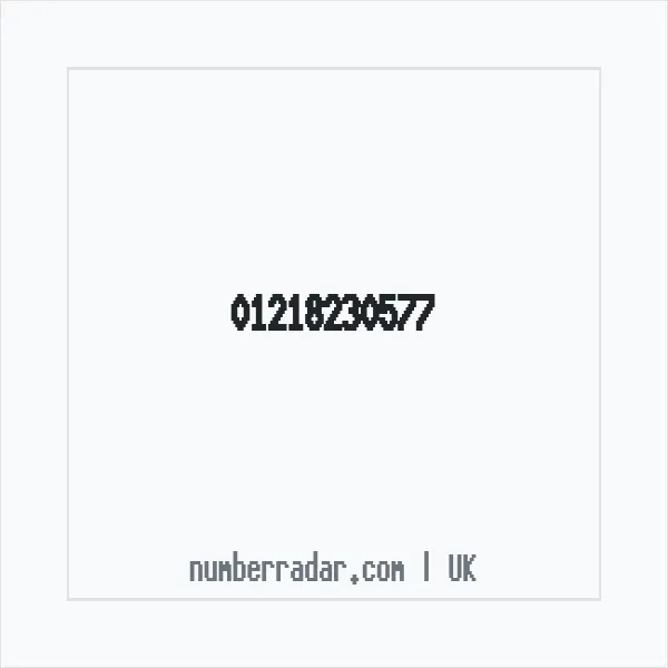 Reverse number check for +44 121 823 0577 — who called me?