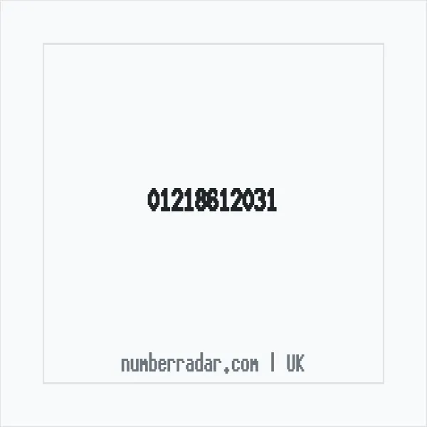 Reverse number check for +44 121 861 2031 — who called me?
