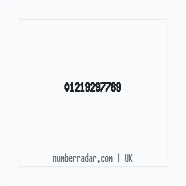 Reverse number check for +44 121 929 7789 — who called me?