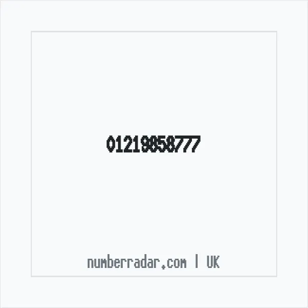 Reverse number check for +44 121 985 8777 — who called me?