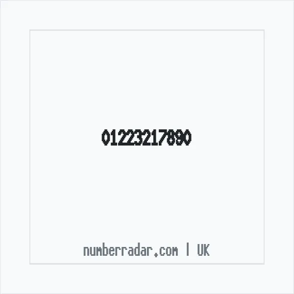 Reverse number check for +44 1223 217890 — who called me?