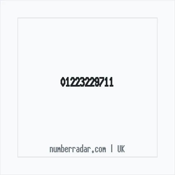 Reverse number check for +44 1223 229711 — who called me?