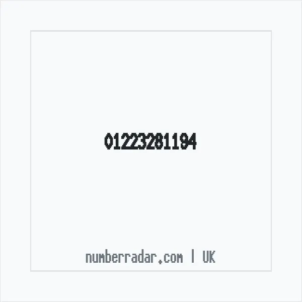 Reverse number check for +44 1223 281194 — who called me?