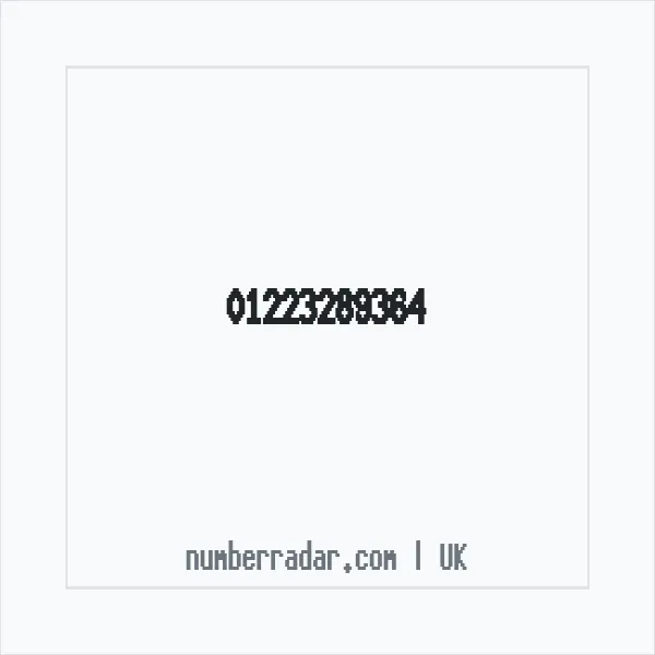 Reverse number check for +44 1223 289364 — who called me?