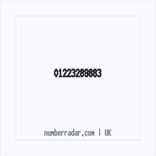 Reverse number check for +44 1223 289883 — who called me?