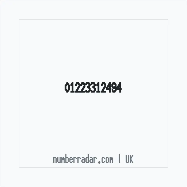 Reverse number check for +44 1223 312494 — who called me?