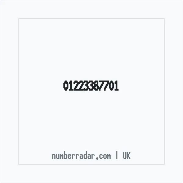 Reverse number check for +44 1223 367701 — who called me?