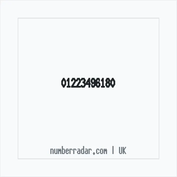 Reverse number check for +44 1223 496180 — who called me?