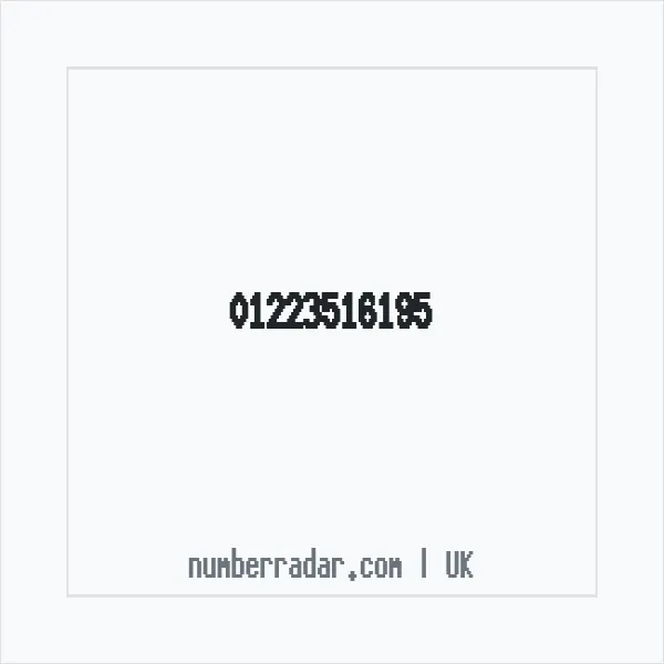 Reverse number check for +44 1223 516195 — who called me?