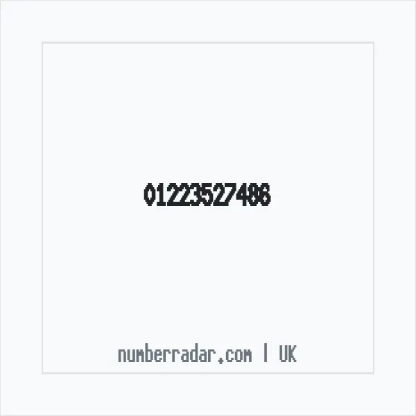 Reverse number check for +44 1223 527486 — who called me?