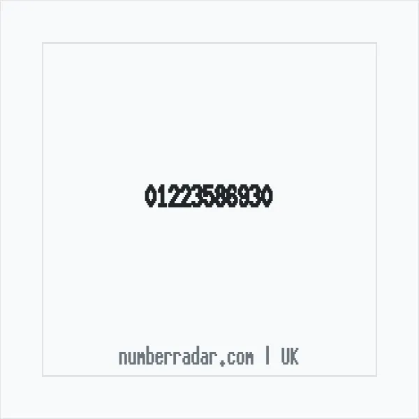 Reverse number check for +44 1223 586930 — who called me?