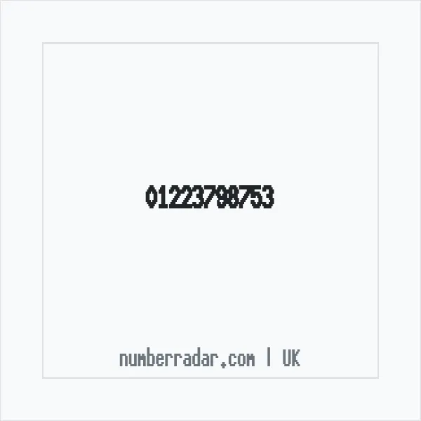Reverse number check for +44 1223 798753 — who called me?
