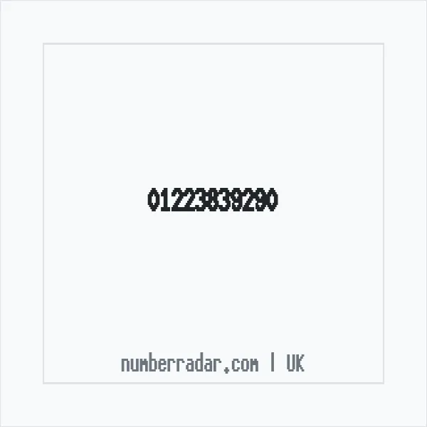 Reverse number check for +44 1223 839290 — who called me?