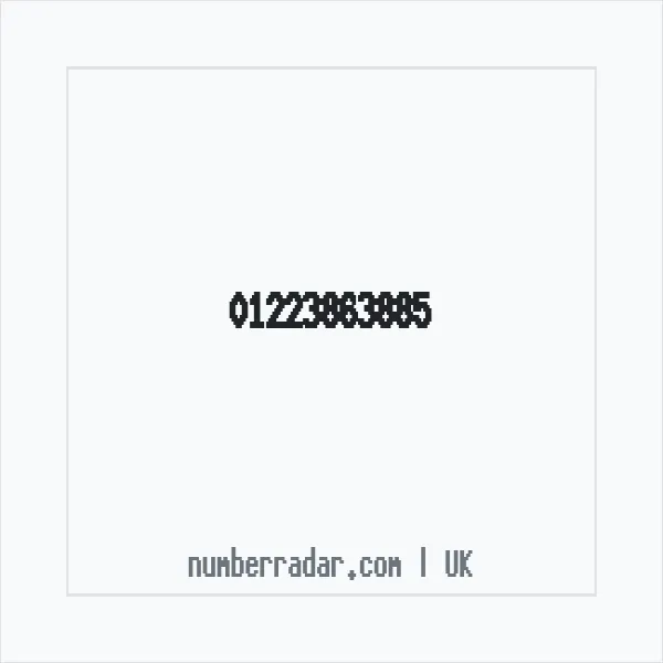 Reverse number check for +44 1223 863885 — who called me?