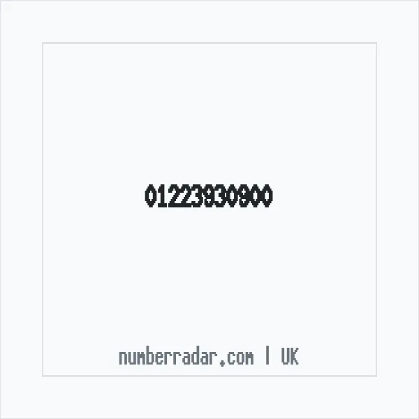Reverse number check for +44 1223 930900 — who called me?