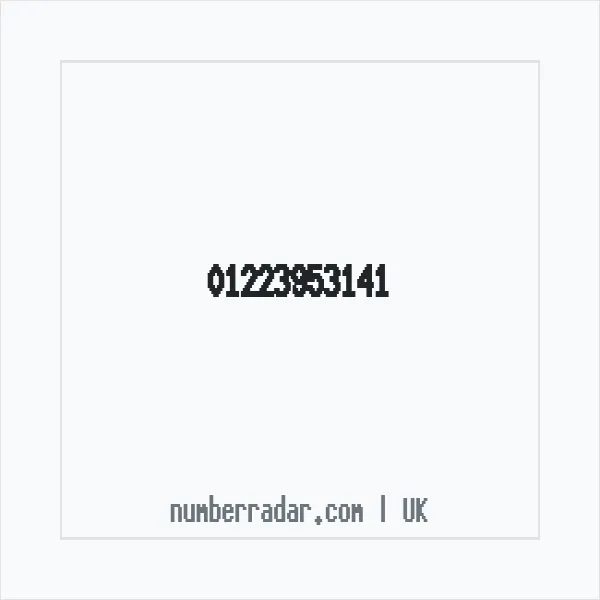 Reverse number check for +44 1223 953141 — who called me?