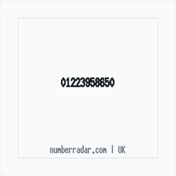 Reverse number check for +44 1223 958650 — who called me?