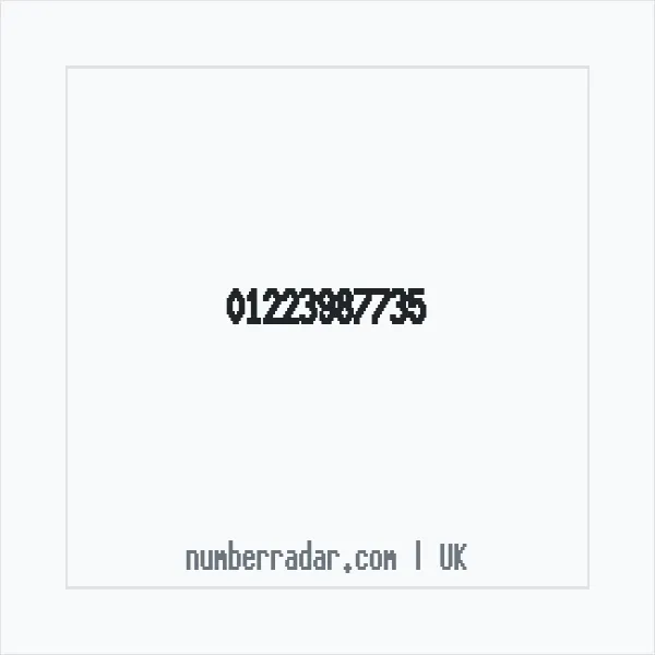 Reverse number check for +44 1223 987735 — who called me?