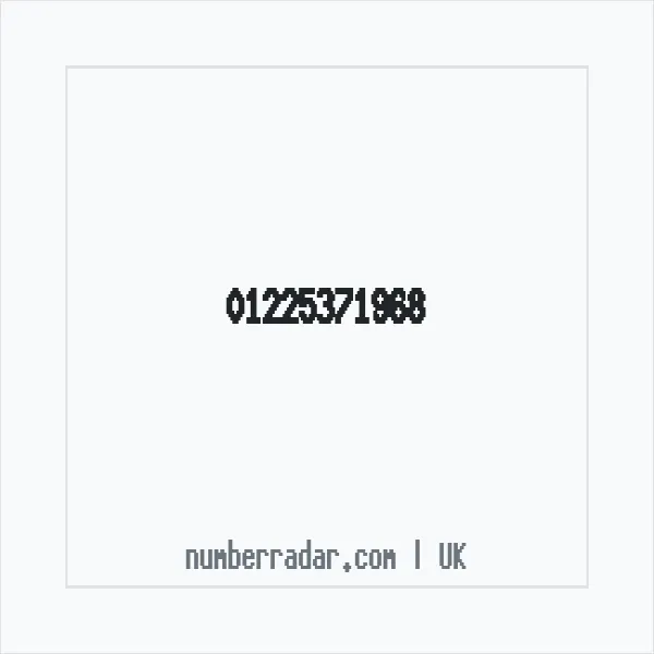 Reverse number check for +44 1225 371968 — who called me?