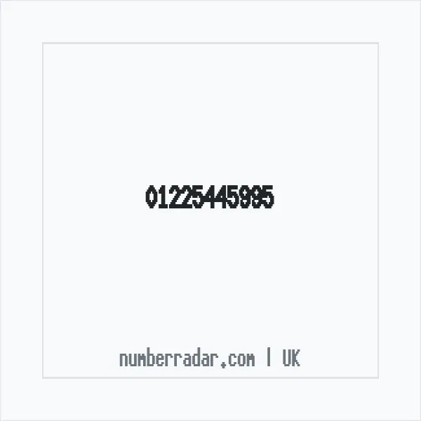 Reverse number check for +44 1225 445995 — who called me?