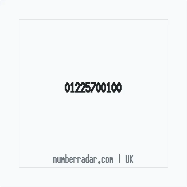 Reverse number check for +44 1225 700100 — who called me?