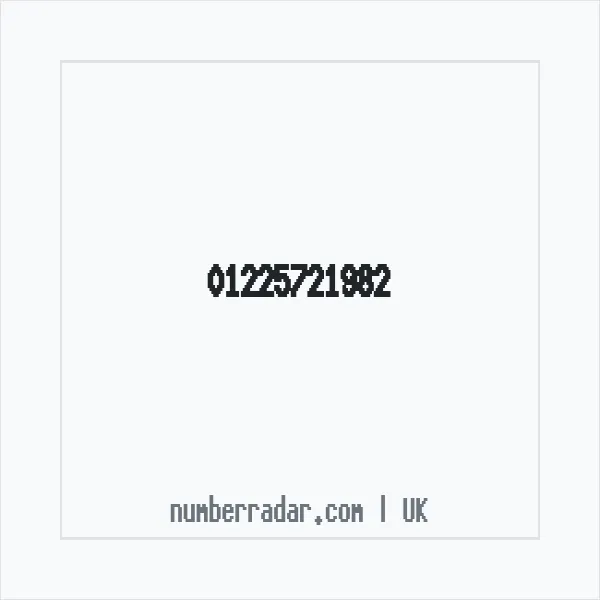 Reverse number check for +44 1225 721982 — who called me?