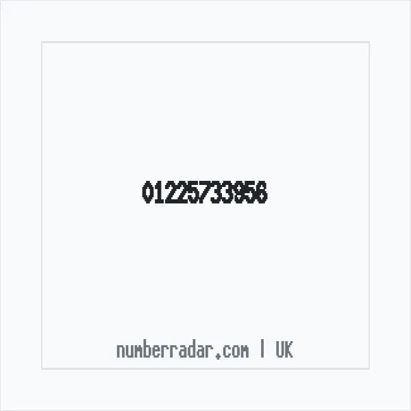 Reverse number check for +44 1225 733956 — who called me?