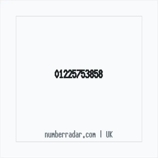 Reverse number check for +44 1225 753858 — who called me?