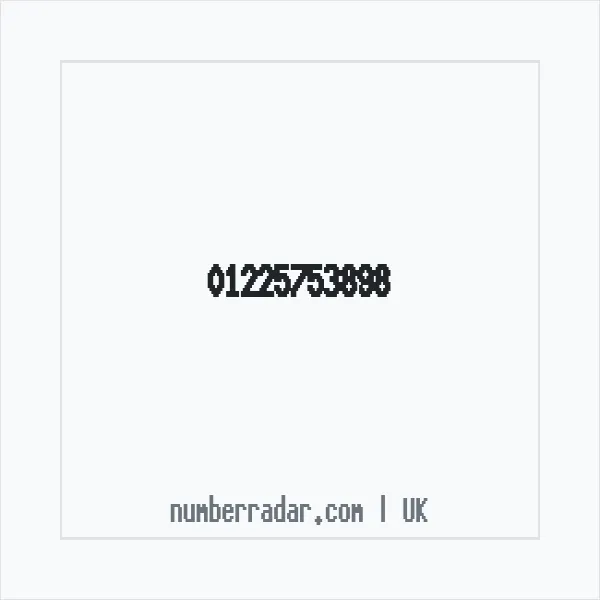Reverse number check for +44 1225 753898 — who called me?