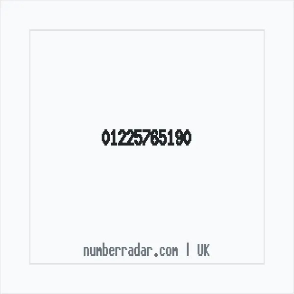 Reverse number check for +44 1225 765190 — who called me?