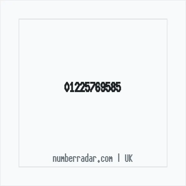 Reverse number check for +44 1225 769585 — who called me?