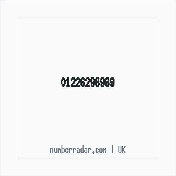 Reverse number check for +44 1226 296969 — who called me?