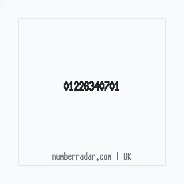 Reverse number check for +44 1226 340701 — who called me?