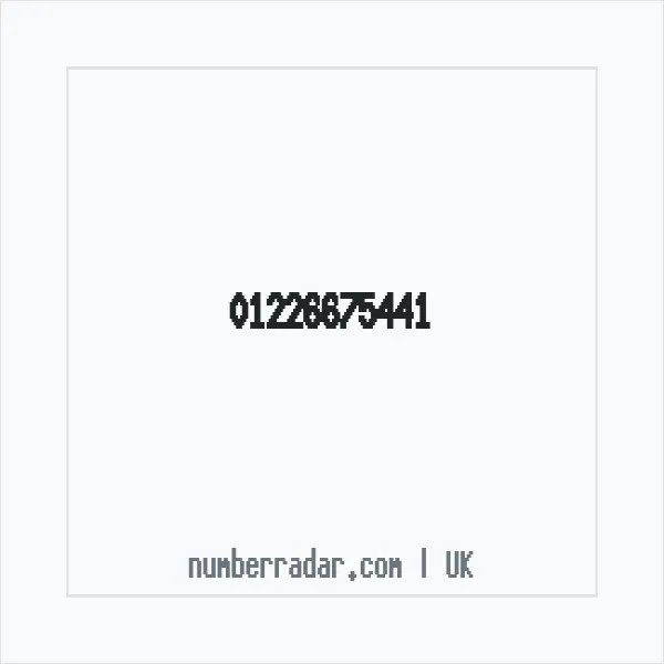 Reverse number check for +44 1226 675441 — who called me?