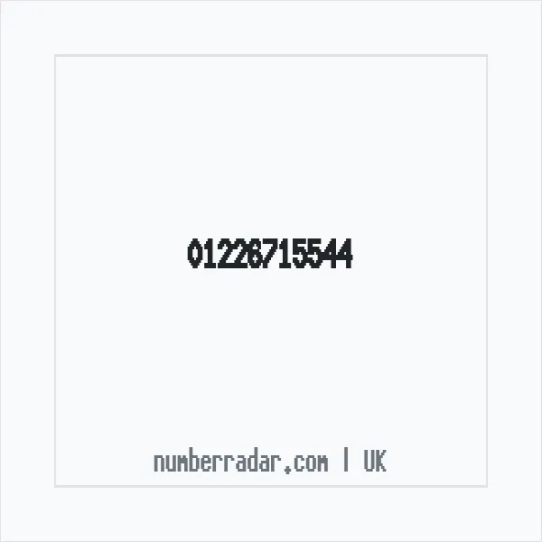 Reverse number check for +44 1226 715544 — who called me?