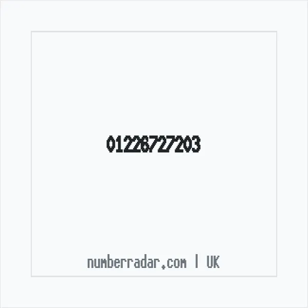 Reverse number check for +44 1226 727203 — who called me?